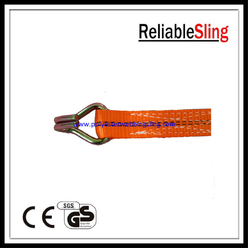 Custom Container Lashing double j Ratchet Strap Hooks 2 inch 2 Ton