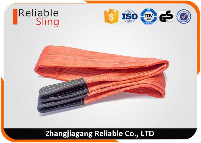100 polyester low elongation color code belt type web slings for