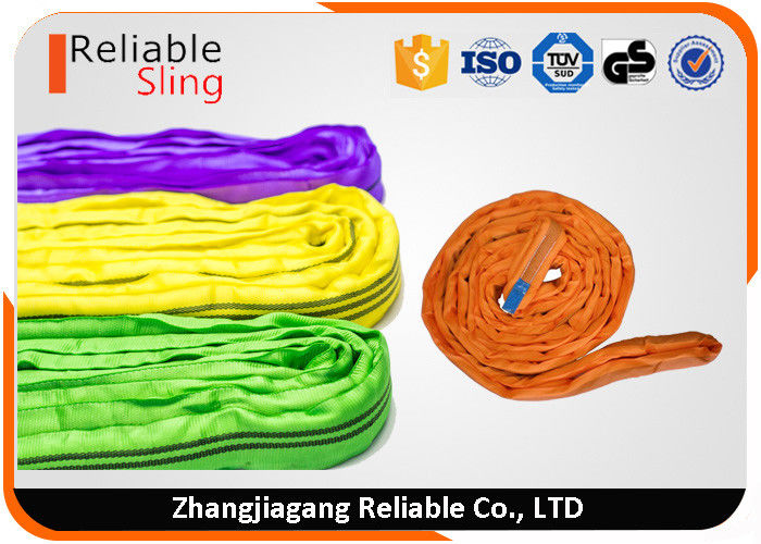 Versatile Durable Round Polyester  Sling / Rigging Slings For Cargo