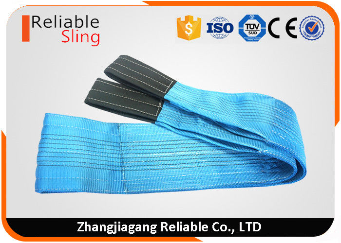 8 Ton Blue Reinforced Loop Eye  Lifting Slings Flat  Belt For