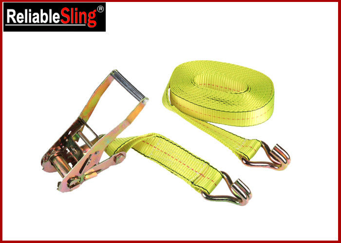 Heavy Duty Strong Capacity Car Tie Down Ratchet Straps J Hook