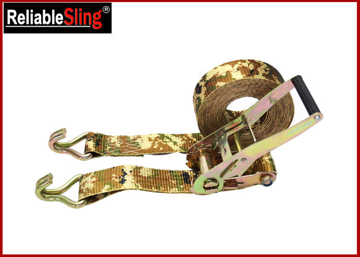OEM Quick Release Polyester Ratchet Tie Down Strap With Ratchet Buckle