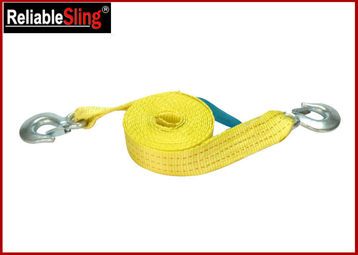 50mm Width Polyester Heavy Duty Tow Straps with Safety Hooks for Jeep