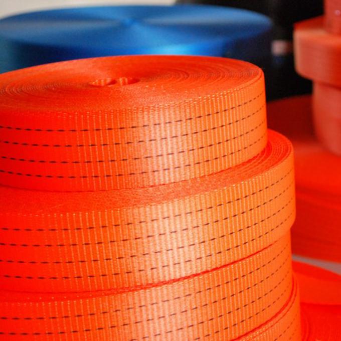 75mm 3" Yellow 100 Polyester bing Flat Heavy Duty bing Straps