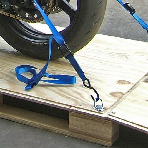 Custom 1 Inch Cam Buckle Tie Down Strap , Polyester Cargo Lashing Strap