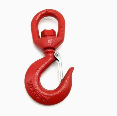 A320 Galvanized Chain Crane Hoist – US Type 320A Alloy Steel Drop-Forged Locking Lifting Hook with Safety Latch
