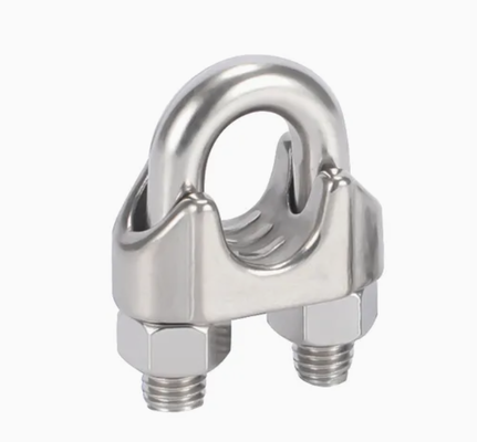 Stainless Steel Galvanized Malleable Wire Rope Pipe Clip Duct Hose Clamp SS304 U Bolt – Secure & Durable Fastening Solution