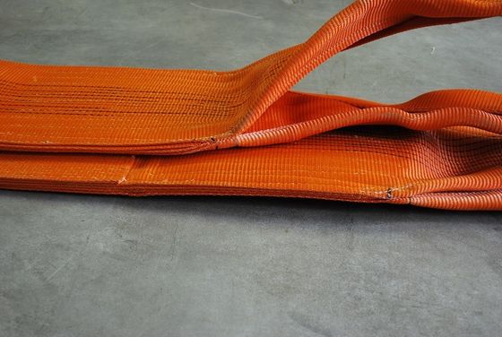 Orange 24 Tonne 300mm width  flat Polyester Webbing Sling