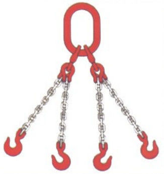 6mm G80 Lifting Chain Sling , Alloy Steel Chain Grade 80