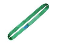 EN 1492-1 4 Tonne Flat Belt Sling , Green Polyester Lifting Sling Belt