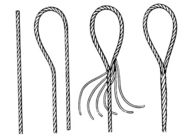 12mm Wire Rope Sling Assembly , Hand Spliced Wire Rope Sling
