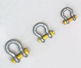 Yellow 1-1/4&quot; WLL 12 Tonne Wide Body Shackles With Safety Bolt