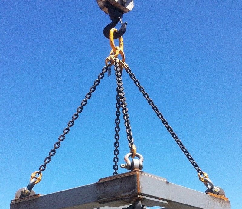 42mm Four Leg Chain Sling With Bolt Type Bow Shackles And Connecting Links