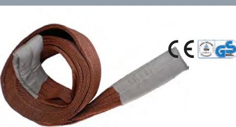 Describes Lifting Sling Made Of Flat Polyester Webbing Rated For A Maximum Load Of 4 Tonnes Featuring An Eye-and-eye Design Loops At Both Ends Colored Blue