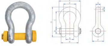 Galvanized Long-Term Durability Sling Hardware And Accessory Safety Features Prevents Accidental Unscrewing Of Pin