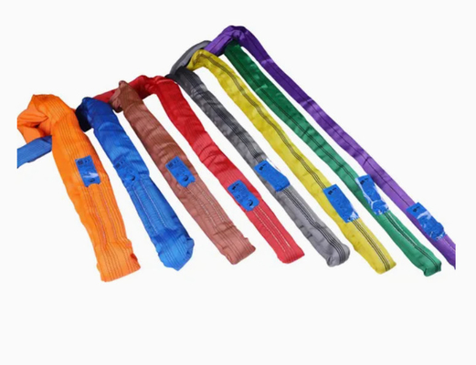 Heavy Duty 5-Ton Polyester Round Slings For Industrial Lifting