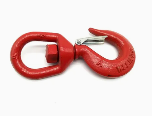 A320 Galvanized Chain Crane Hoist – US Type 320A Alloy Steel Drop-Forged Locking Lifting Hook with Safety Latch