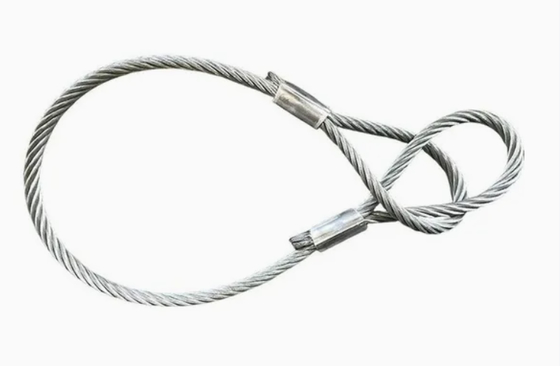 High Capacity Wooden Wheel Wire Rope Sling | 2mm-28mm Diameter | Galvanized