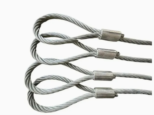 High Capacity Wooden Wheel Wire Rope Sling | 2mm-28mm Diameter | Galvanized