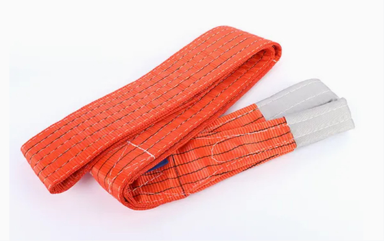 High-Performance Flat Single Double Ply Polyester Webbing Sling For Superior Lifting Safety