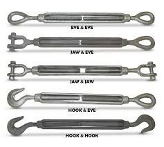 ISO 0.25 X 4&quot; Galvanized Heavy Duty Turnbuckle