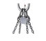 Four Leg Lifting Chain Sling with Master Link Assembly , 10mm Grade 80 Chain