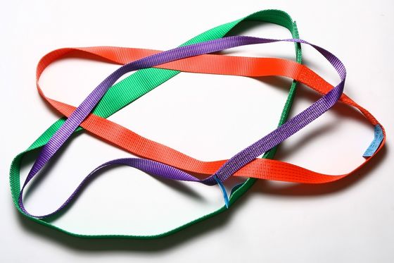 Certified Polyester Webbing Sling Flat Web Sling for Crane Lifting with Tensile Test Certification Before Delivery