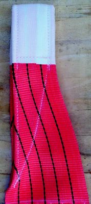 Green Polyester Webbing Sling With 10 1 Safety Factor And Flat Eye End Fittings