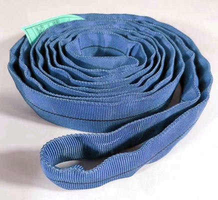 High Tenacity Blue Polyester Webbing Sling 240mm Width