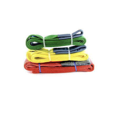 High Tenacity Blue Polyester Webbing Sling 240mm Width Heavy-Duty Lifting Solution