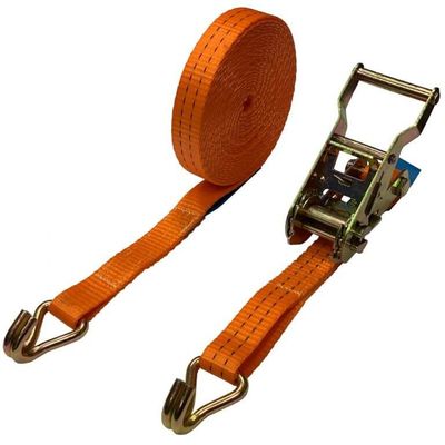 Working Load Limit 833 Lbs Ratchet Tie Down Straps With S-Hooks And Durable Polyester Material
