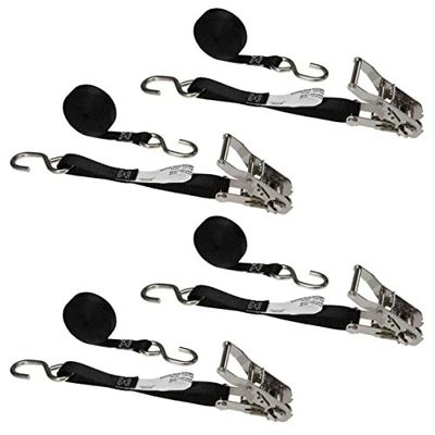 Secure Your Load With Heavy Duty Ratchet Tie Down Straps Lashing Straps Included