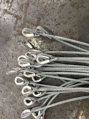 EN 13411-3 Soft Eye 30mm Steel Core Swaged Wire Rope