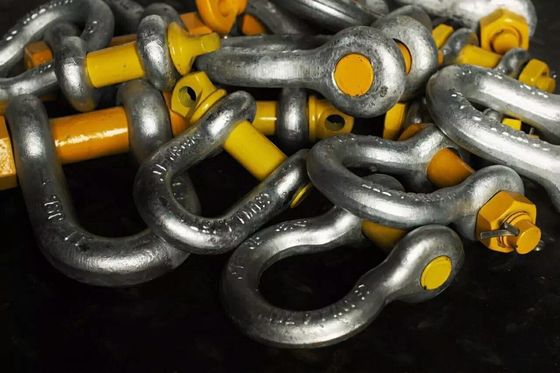 High Breaking Load Bolt Type Shackle For 200T-400T Loads Bow Shackle Heavy Load