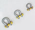 1-1/8&quot; WLL 9.5 Tonne Wide Body Shackles With Safety Bolt