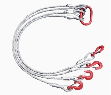 Galvanized 4 Leg Steel Core Steel Wire Rope Lifting Sling: Superior Strength & Safety for Heavy-Duty Lifting