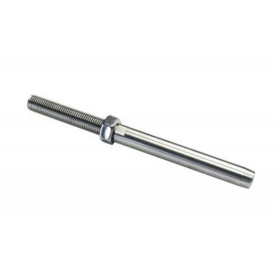 7/8" Wire Rope End Stop , Stainless Steel Threaded Swage Stud