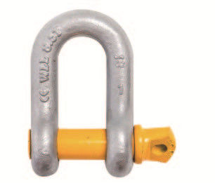 WLL 8.5 Tonne Wide Body Shackles , 1 Inch Screw Pin D Shackle