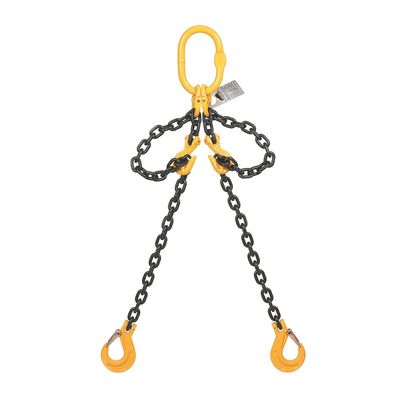 18mm Two Leg Chain Sling With Shortening Hooks And Self Locking Hooks