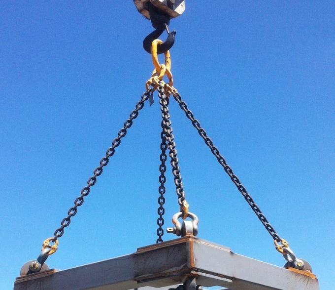 42mm Four Leg Chain Sling With Bolt Type Bow Shackles And Connecting Links